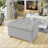 Mirjan24 Niko Gro Upholstered Stool with Quilted Seat (Matana 01) view 2