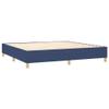 vidaXL Box Spring Bed with Mattress & LED, Blue, 200 x 200 cm, Fabric view 4