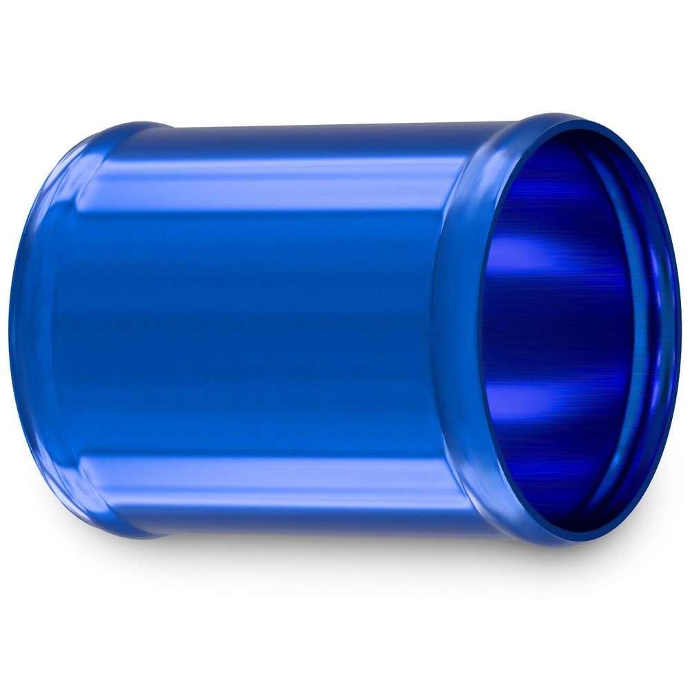 1 pc 10 cm Blue Aluminum Tube, 19 mm OD, Polished & Beaded | 1–10 pcs & 13–200 mm Diameters | Automotive, Intercooler & Turbo Hose Connector | PREMIUM