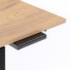 MOBILI FIVER Clara Adjustable Desk 120 x 80 cm, Rustic Oak with Black Legs view 3