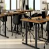MOBILI FIVER Clara Adjustable Desk 120 x 80 cm, Rustic Oak with Black Legs view 4