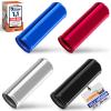 5-Piece 20 cm Aluminum Tube, OD 60 mm, Silver, Polished & Beaded view 1