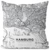 VOID Hamburg Map Pillow Cover, 50 x 50 cm view 1