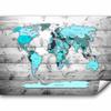 murando Premium Non-Woven World Map Photo Wallpaper, 350 x 256 cm, Bedroom view 1