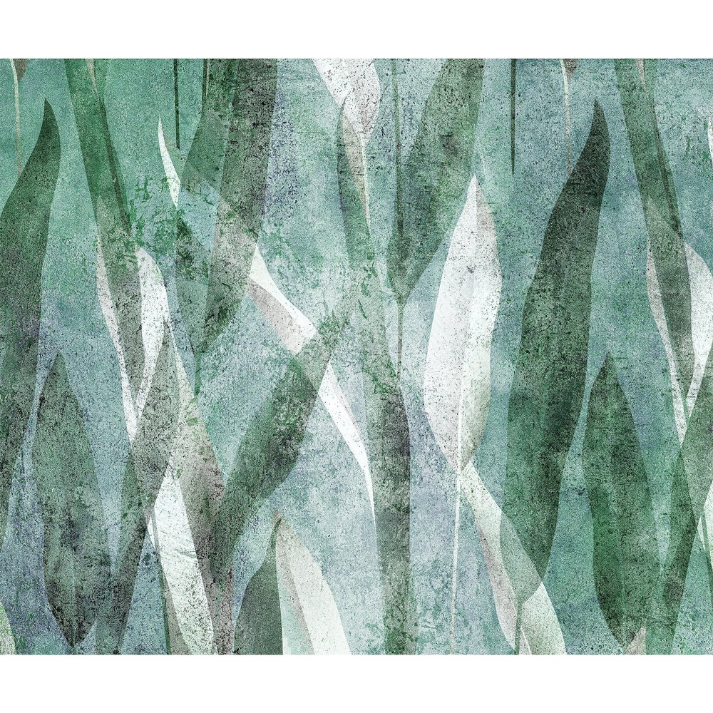 murando - Premium Non-Woven Photo Wallpaper, Abstract Leaves, 200 x 140 cm, Living Room