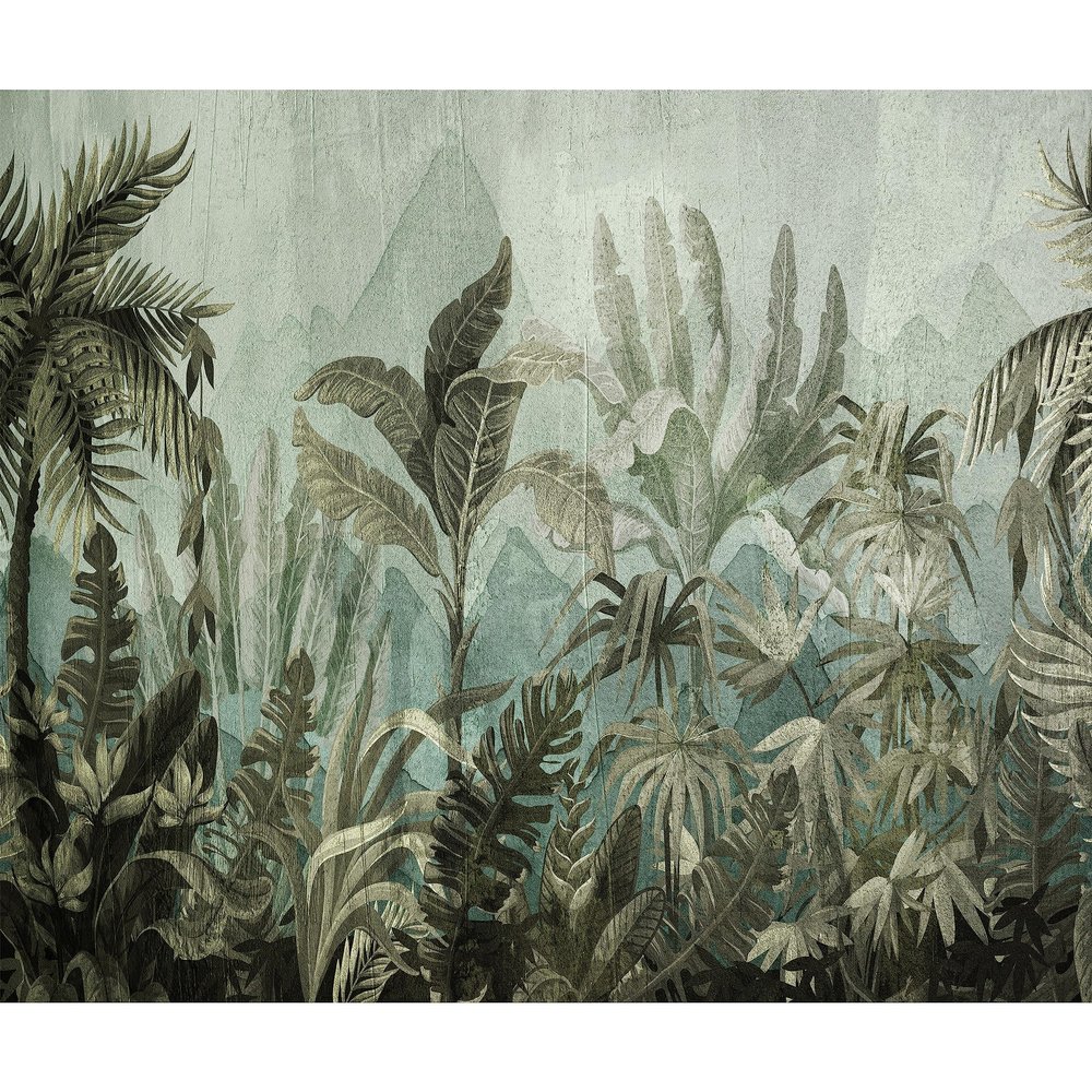 murando Premium Nonwoven Photo Wallpaper, Tropical Leaves, 150 x 105 cm, 3D Effect
