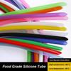 1 m Silicone Tube, 0.5/1/2/3/4/5/6/7/8/9/10/12–25 mm, Flexible Rubber Hose, Food-Grade Soft Drink Tube, White/Black/Yellow/Blue/Green-Black, ID 14 x 18 mm OD view 2