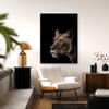Sense Canvas Art Print, Black Lion Head 154, Home Decor, Wall Art, Poster, Painting, XL, 36 x 48 / 1.9 cm view 3