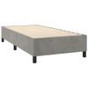vidaXL Box Spring Bed with Mattress Light Gray 100x200 cm Velvet view 4