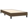 vidaXL Box Spring Bed with Mattress Dark Brown 100x200 cm Fabric view 4