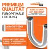 3-Piece 180° Aluminum Elbow, 48 mm OD, Polished & Beaded view 4