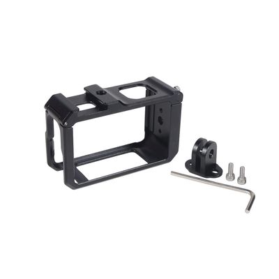 FEICHAO Camera Protective Cage with Cold Shoe Mount, 1/4-Inch Thread, for OSMO Action 3