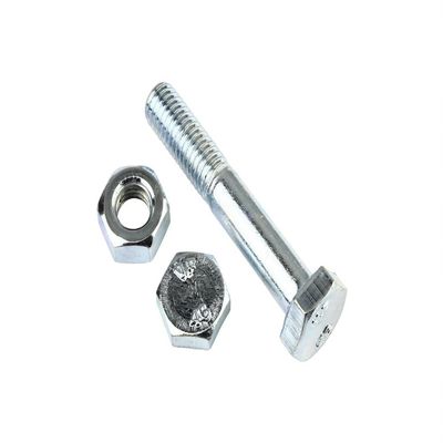 50 Hex Bolts with Nuts DIN 601 M12 x 65, Zinc-Plated