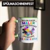 Trendation Painter Job Mug Gift for Men – Funny Evolution Painter, Gray World Colorful (Green) view 4
