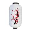 kowaku Japanese-Style Hanging Lantern, White Body with Small Flower view 1