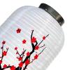 kowaku Japanese-Style Hanging Lantern, White Body with Small Flower view 3