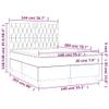 vidaXL Box Spring Bed with Mattress Light Gray 140x200 cm Velvet view 3
