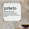 Potato Noun Definition Metal Wall Sign, 10 x 10 in view 4