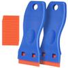 Ainiv 2-Piece Plastic Scraper Set with 30 Plastic Blades, Cooktop Scrapers view 1