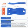 Ainiv 2-Piece Plastic Scraper Set with 30 Plastic Blades, Cooktop Scrapers view 2