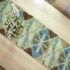 Stfery Modern Blue Geometric Diamond Table Runner, 32 x 180 cm view 3