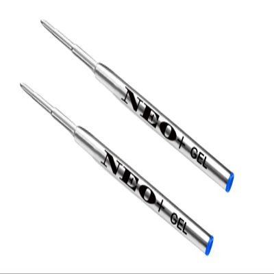 NEO+ Ballpoint Refills Compatible with Montblanc, 0.5 mm Fine Tip, Blue Gel Ink, 2-Pack