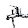 MOKEKA Bathtub Faucet Mixer, Wall-Mounted Faucet with Handheld Shower view 2