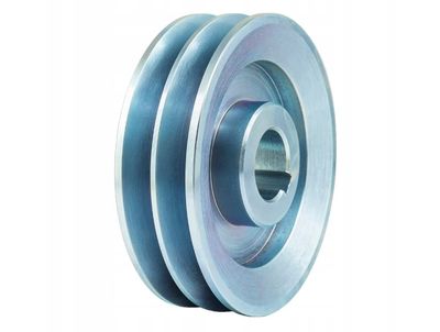HB SPB V-Belt Pulley 2x17 mm, 120 mm Double Pulley, 24 mm Bore, 8 mm Groove