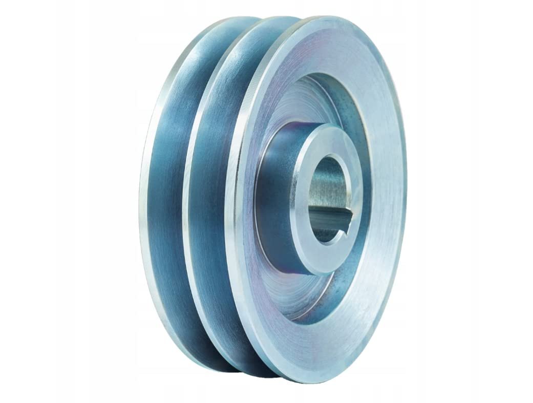 HB SPB V-Belt Pulley 2x17 mm, 120 mm Double Pulley, 24 mm Bore, 8 mm Groove