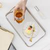 Metal Serving Tray with Handles, 34.5 x 19.5 cm, Large Rectangular Tray view 3