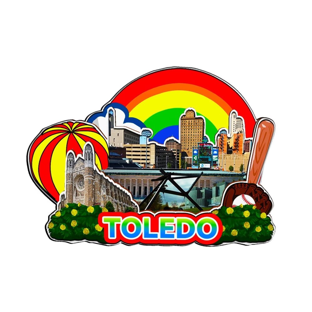 Albany, Oregon USA Wooden 3D Landmark Refrigerator Magnet