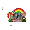 Albany, Oregon USA Wooden 3D Landmark Refrigerator Magnet view 3