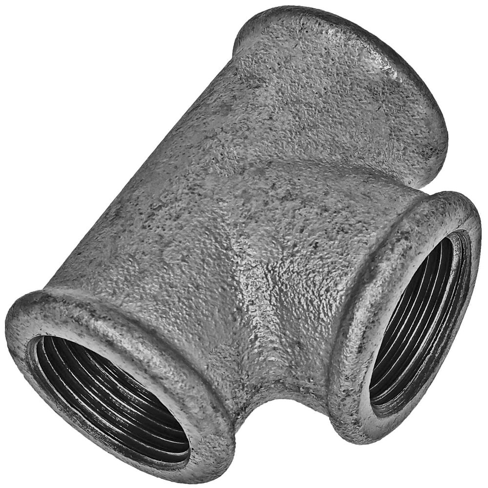 MegaHaustechnik No. 130 3/4" Female x Female x Female T-Fitting, Galvanized Malleable Iron
