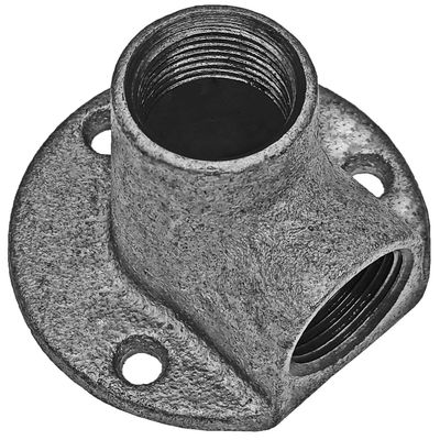 MegaHaustechnik No. 471 Galvanized Malleable Iron Wall Elbow, 1/2 in Female x Female