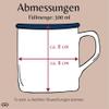 Enamel Mug - I'm a Teacher - 300 ml - White and Blue view 3