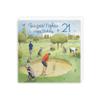 Hunts England 21st Birthday Card for Nephew, “Golf Bunker” view 3