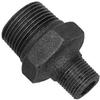 MegaHaustechnik Reducing Nipple 2 in Male x 1-1/4 in Male, Black Malleable Iron, No. 245 view 1