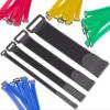 Schlauchland 50-Pack Hook-and-Loop Cable Ties, 1 x 20 cm, Yellow view 1