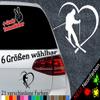 Heart Skier Sticker, Snow Vacation, Snowboard Slope, 25 x 20 cm, Black view 2