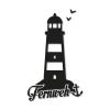 Generic Wanderlust Lighthouse Sticker, Moin Moin Anchor, Sylt Coast, 45 x 27 cm, Yellow view 1