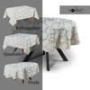 MyVorrei Round Tablecloth, Stain-Resistant Jacquard Polyester, 100%, 220 x 220 cm view 3