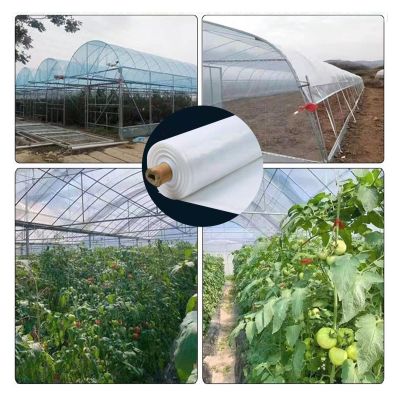 WIGING Clear Greenhouse Plastic Film, Waterproof Plant Film, Tear-Resistant Polyethylene Cover, 5 x 10 m