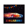 Junapack 12 Race Car Birthday Invitations with Envelopes, Bags and Stickers view 3