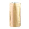 500 Brown Slim-Size Flat-Bottom Bags with Zip Closure and Aroma Valve, 170 x 90 x 310 mm, 500 g, Food-Safe | HUTNER view 1