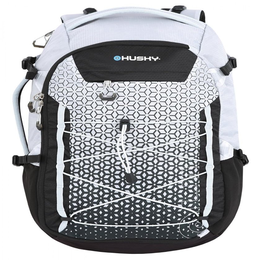 Husky Crewtor Trekking Backpack with Laptop Compartment and Rain Cover, Gray, 30 L