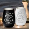 Love Faith Personalized Lantern - Two Hearts - White/Silver view 3