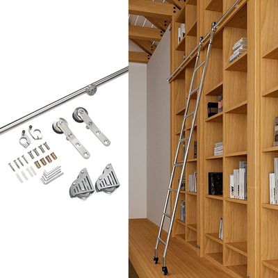 Sliding Library Ladder Hardware Kit, 11 ft/340 cm Track