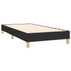 vidaXL Box Spring Bed with Mattress & LED, Black, 90 x 190 cm, Fabric view 4