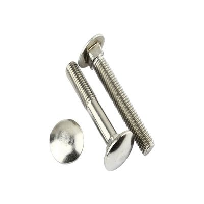 5 Carriage Bolts DIN 603 M8 x 130 - V2A Stainless Steel