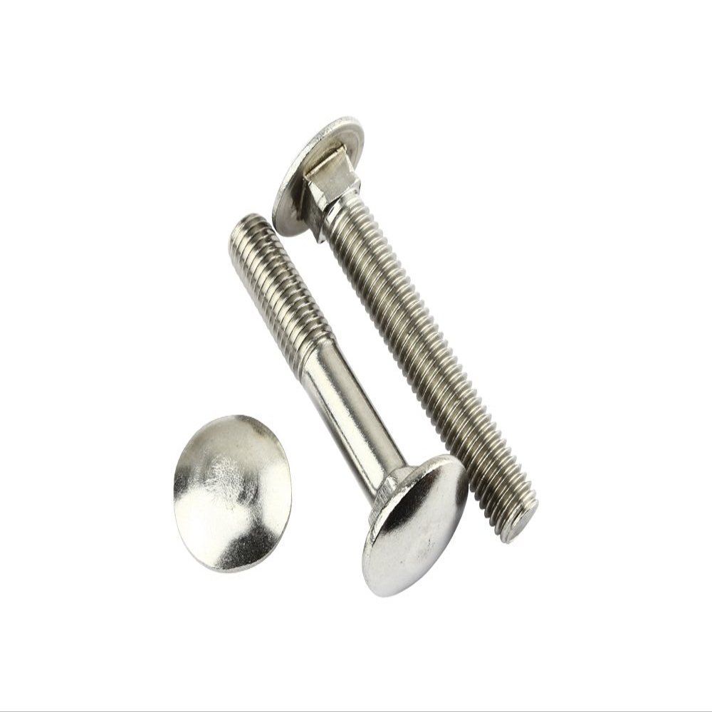 5 Carriage Bolts DIN 603 M8 x 130 - V2A Stainless Steel